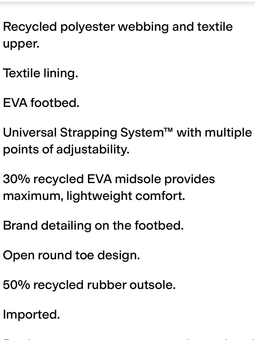 Teva Original universal slim women’s sandal black size 8 - Picture 7 of 7